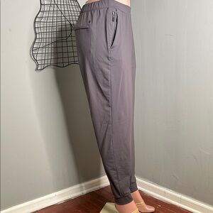 Men's Charcoal Jogger Pants with Zippered Pockets